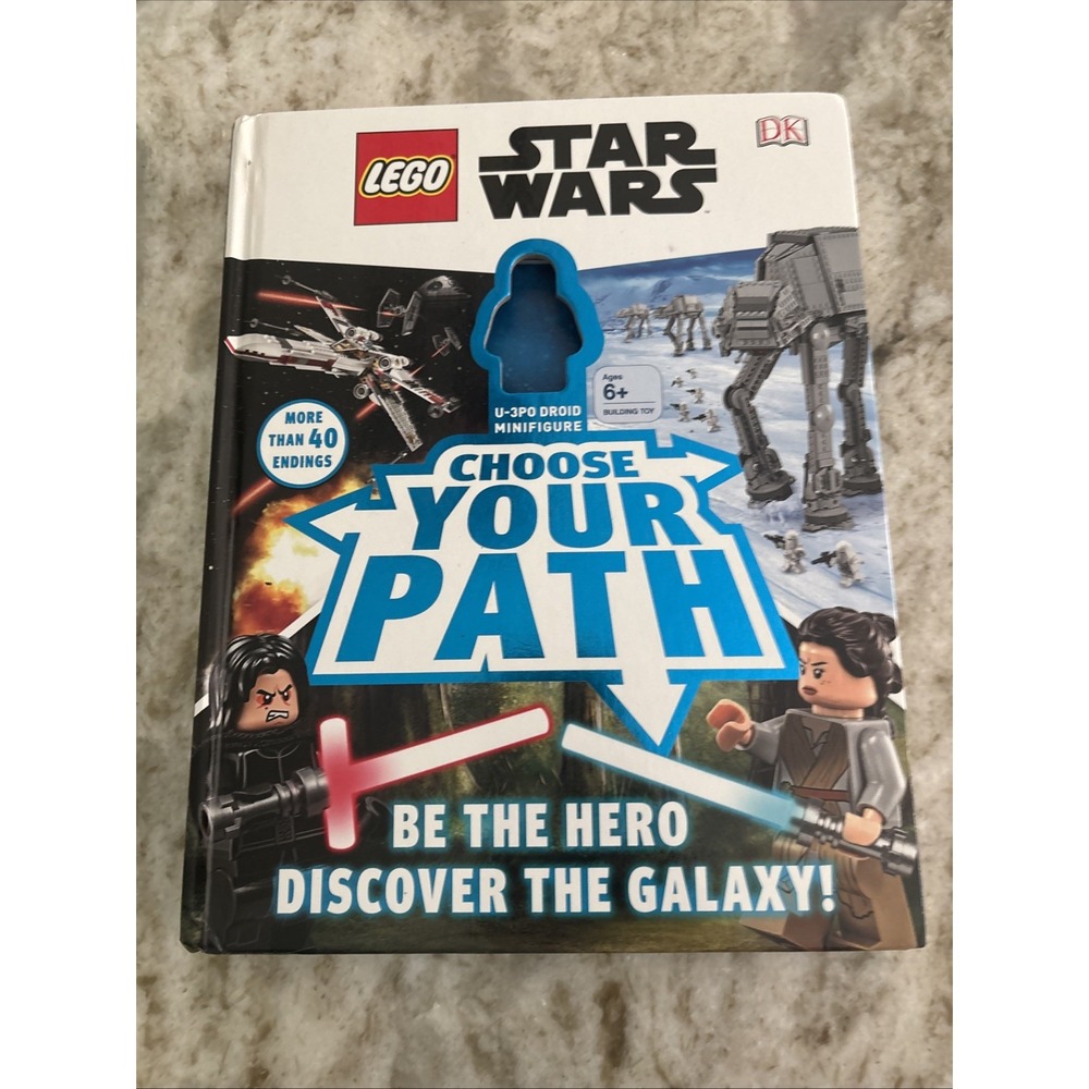 LEGO Star Wars Choose Your Path Hardcover Book DK Simon Hugo NO Minifigure